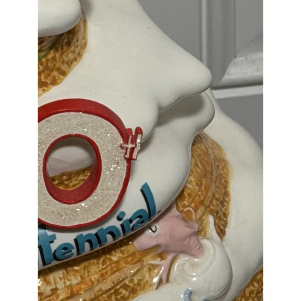Vandor Dr Seuss 100th  Seussentennial Cat In Hat Cookie Jar‎ Birthday Cake Flaws